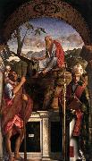 Giovanni Bellini Saints Christopher Jerome and Louis of Toulouse France oil painting artist